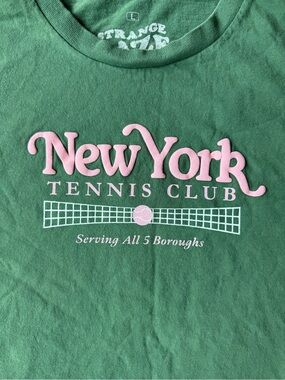 New York Tennis Club Tee with 3D Letters
